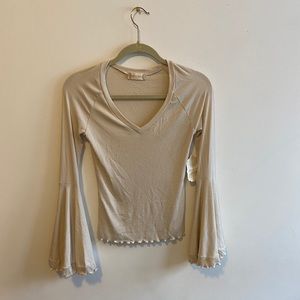 NWT Altar’d State V-neck long bell sleeve top